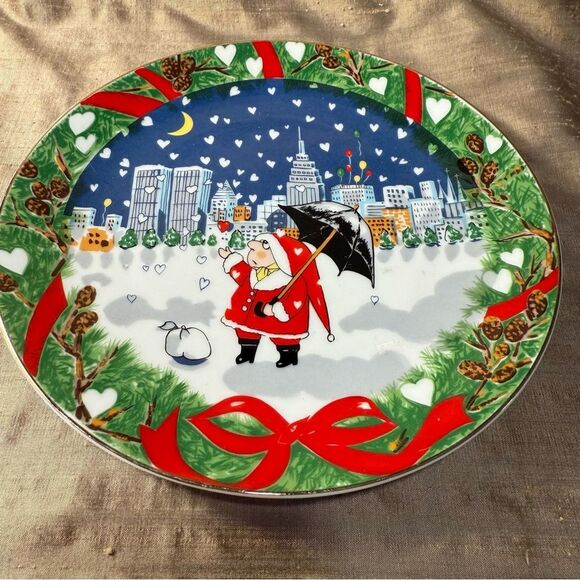 Vintage Ziggy Comics Christmas Tile Plate Tom Wilson Noel  Rare vintage Tom Wilson Ziggy Christmas collector plate Designers\' Collection.
